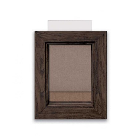 United Visual Products Indoor Enclosed Combo Board, 72"x36", Blk Frame/Blk Porc & Dark Spruce UVCB7236B-BLKPORC-DRKSPR